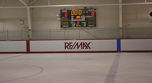 REMAX advertises at Pitt Meadows Arena